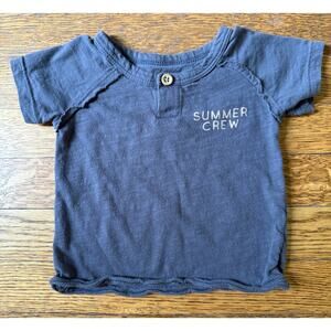 Grayson Mini Boys' Summer Crew Henley Shirt Size 3-6 Months